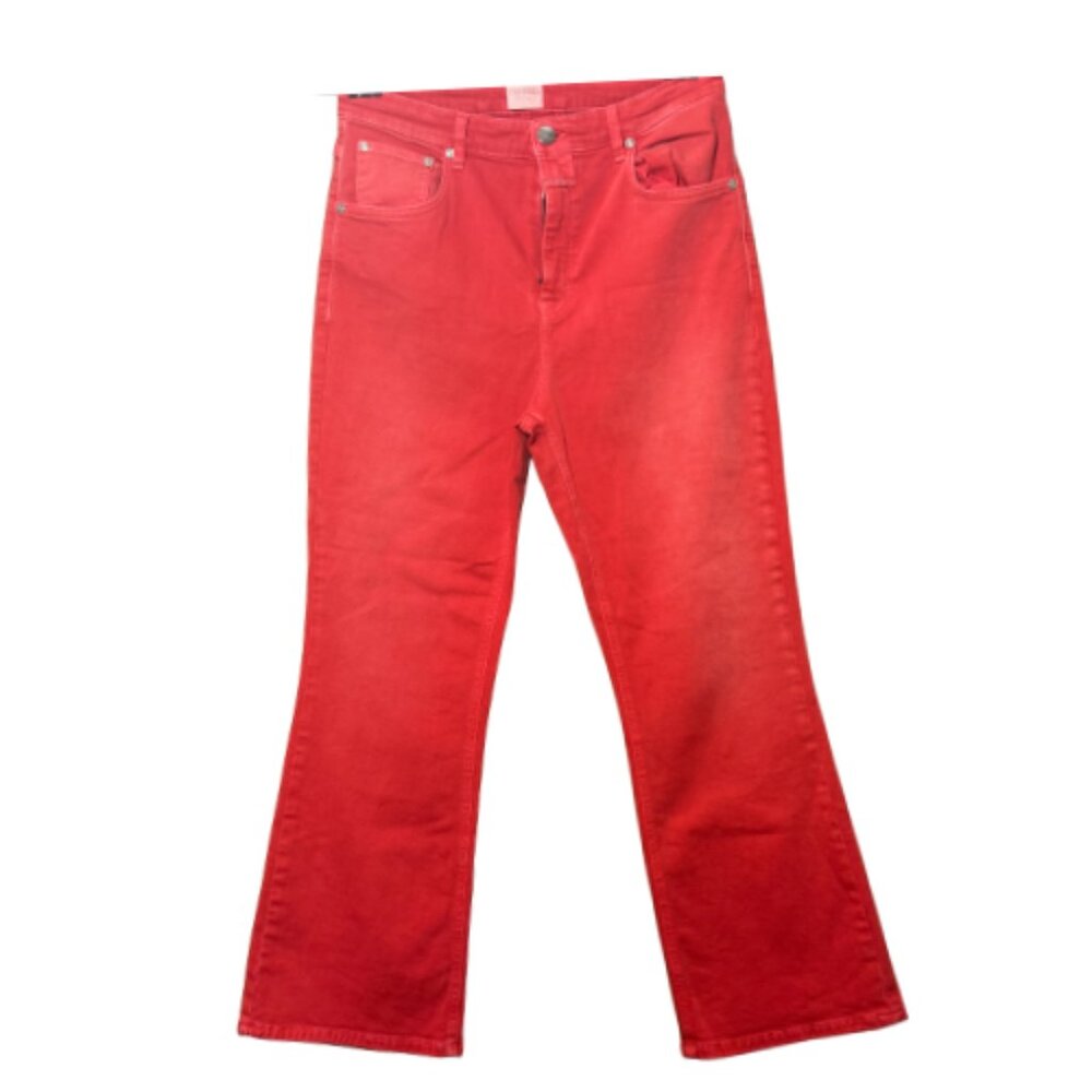Gently Worn Red/Orange Denim CLOSED Women's Jeans Size 31 (BB1033)